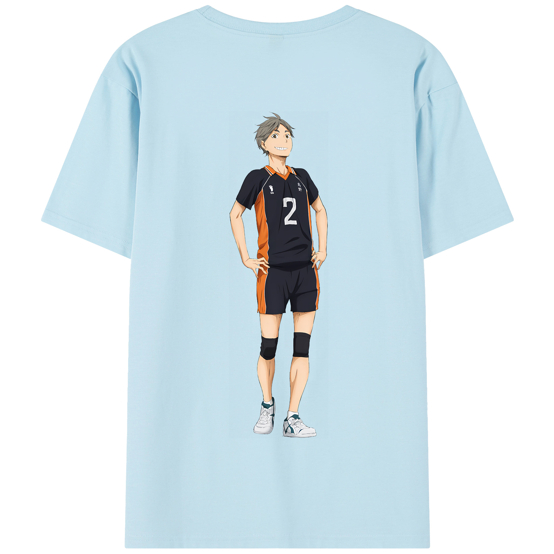 （画像用） ハイキュー!! Haikyu!! 綿100％半袖Tシャツ（背面プリント）
